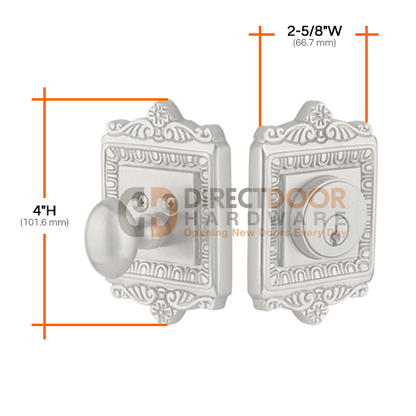 Nostalgic Warehouse Egg and Dart Single Cylinder Deadbolt