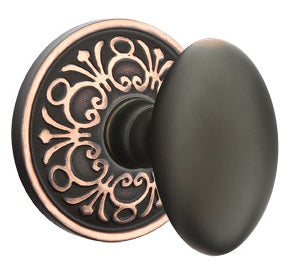 Emtek Egg Knob with Lancaster Rosette