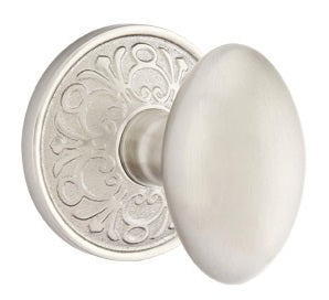 Emtek Egg Knob with Lancaster Rosette