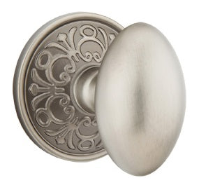 Emtek Egg Knob with Lancaster Rosette