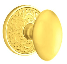 Emtek Egg Knob with Lancaster Rosette