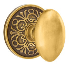 Emtek Egg Knob with Lancaster Rosette