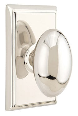 Emtek Egg Knob - Rectangular Rosette