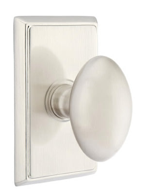 Emtek Egg Knob with Rectangular Rosette