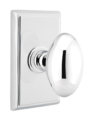 Emtek Egg Knob with Rectangular Rosette