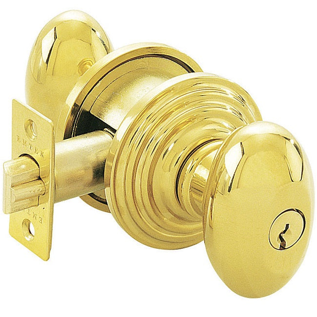 Emtek Egg Knob - Shown with Regular Rosette - PVD Finish
