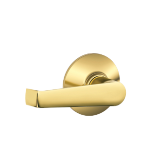 Schlage Elan Lever - Bright Brass