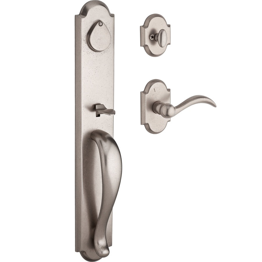 Baldwin Reserve Elkhorn Handleset White Bronze