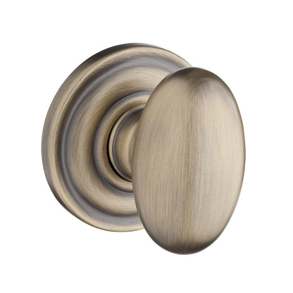 Baldwin Reserve Ellipse Knob Matte Brass and Black