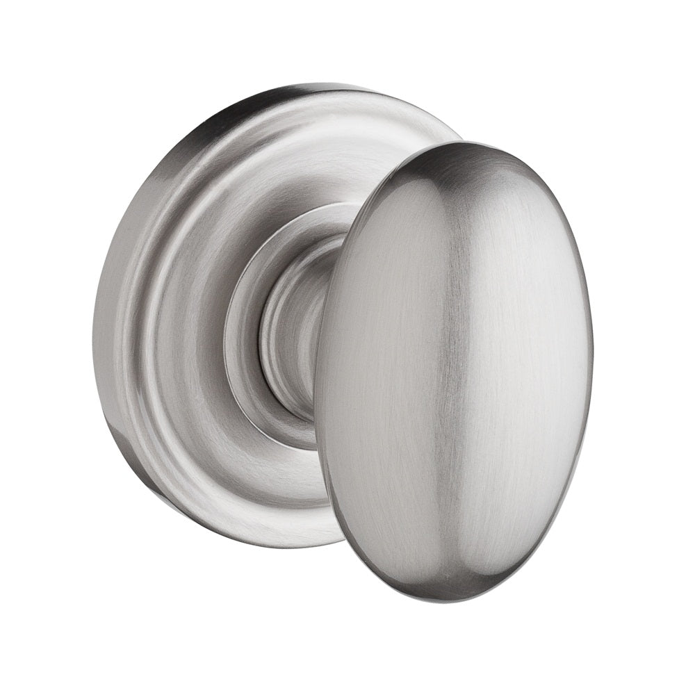 Baldwin Reserve Ellipse Knob Satin Nickel