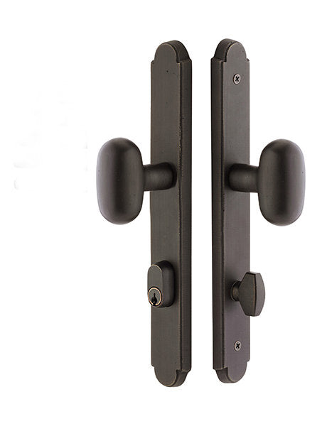 Emtek Sandcast Arch Passage Sideplate Lock