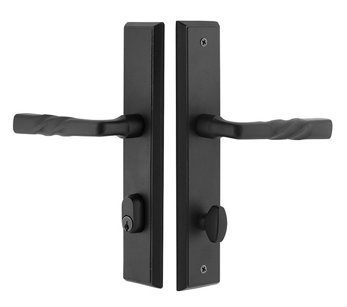Emtek Sandcast Rectangular Passage Sideplate Lock