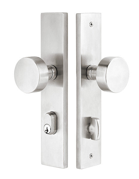 Emtek Stainless Steel 10" Sideplate Lock for Non-Standard Bore Holes