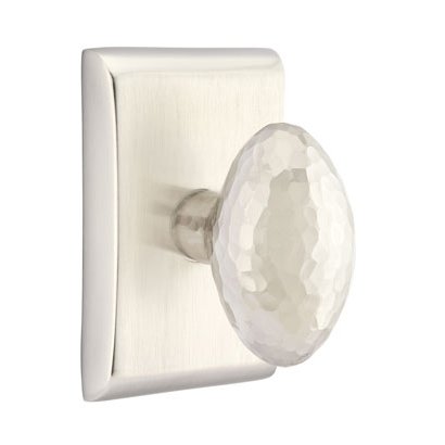 Emtek Hammered Egg Door Knob with Neos Rosette