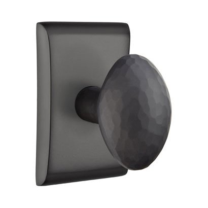 Emtek Hammered Egg Door Knob with Neos Rosette