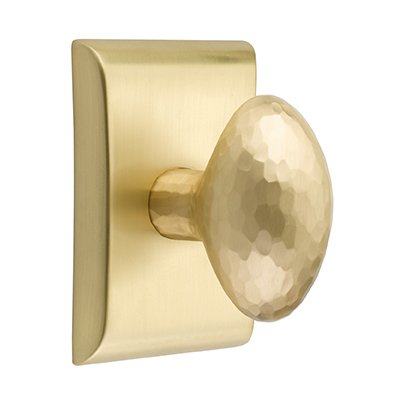 Emtek Hammered Egg Door Knob with Neos Rosette