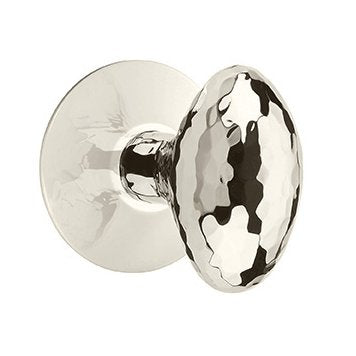 Emtek Hammered Egg Door Knob with Modern Rosette