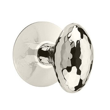 Emtek Hammered Egg Door Knob with Modern Rosette