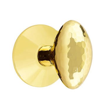 Emtek Hammered Egg Door Knob with Modern Rosette