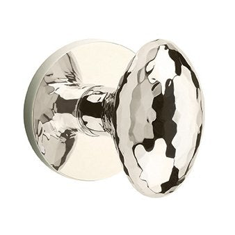 Emtek Hammered Egg Door Knob with Disk Rosette