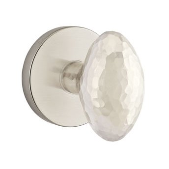 Emtek Hammered Egg Door Knob with Disk Rosette