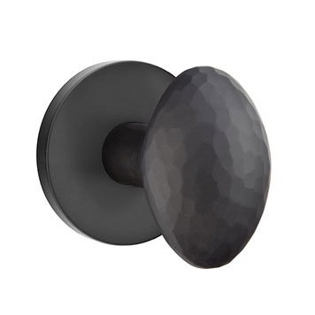 Emtek Hammered Egg Door Knob with Disk Rosette