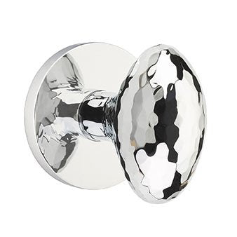 Emtek Hammered Egg Door Knob with Disk Rosette