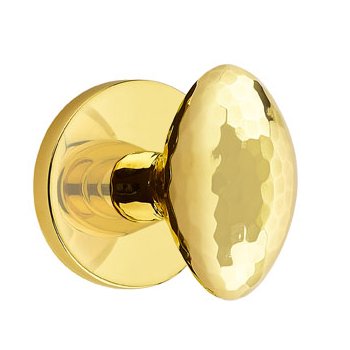 Emtek Hammered Egg Door Knob with Disk Rosette