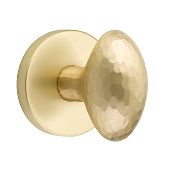 Emtek Hammered Egg Door Knob with Disk Rosette