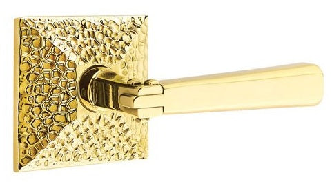 Emtek Arts & Crafts Lever with Hammered Rosette