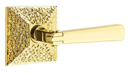 Emtek Arts & Crafts Lever with Hammered Rosette
