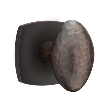 Emtek Hammered Egg Door Knob with Urban Modern Rosette