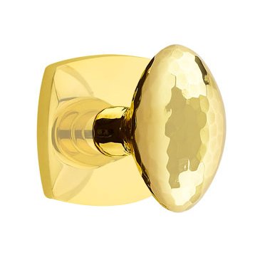 Emtek Hammered Egg Door Knob with Urban Modern Rosette