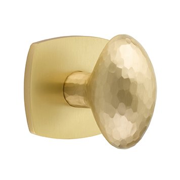 Emtek Hammered Egg Door Knob with Urban Modern Rosette