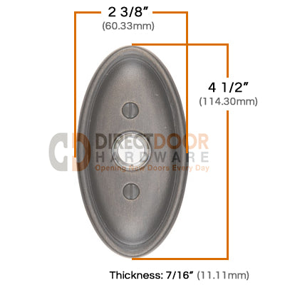 Emtek Lost Wax Style 14 Doorbell Cover