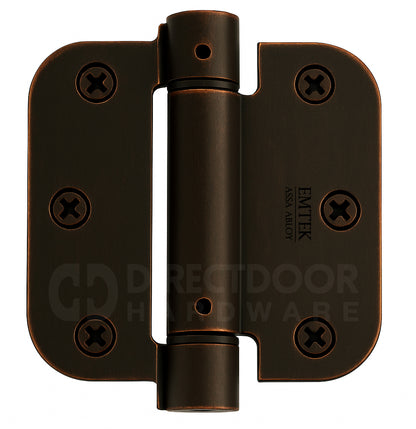 Emtek 3.5 Spring Door Hinge with 5/8 Inch Round Corners in Oil Rubbed Bronze