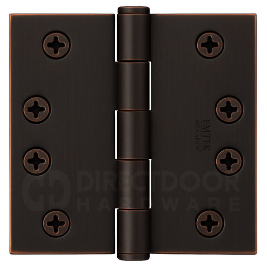 Emtek 4 Inch Residential Duty Door Hinge Oil-Rubbed Bronze