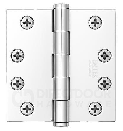 Emtek 4 Inch Residential Duty Door Hinge Polished Chrome