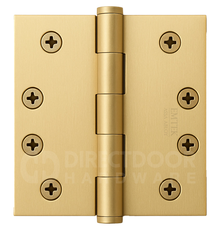 Emtek 4 Inch Residential Duty Door Hinge Satin Brass