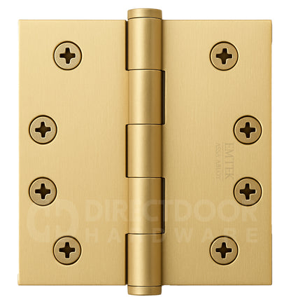 Emtek 4 Inch Residential Duty Door Hinge Satin Brass