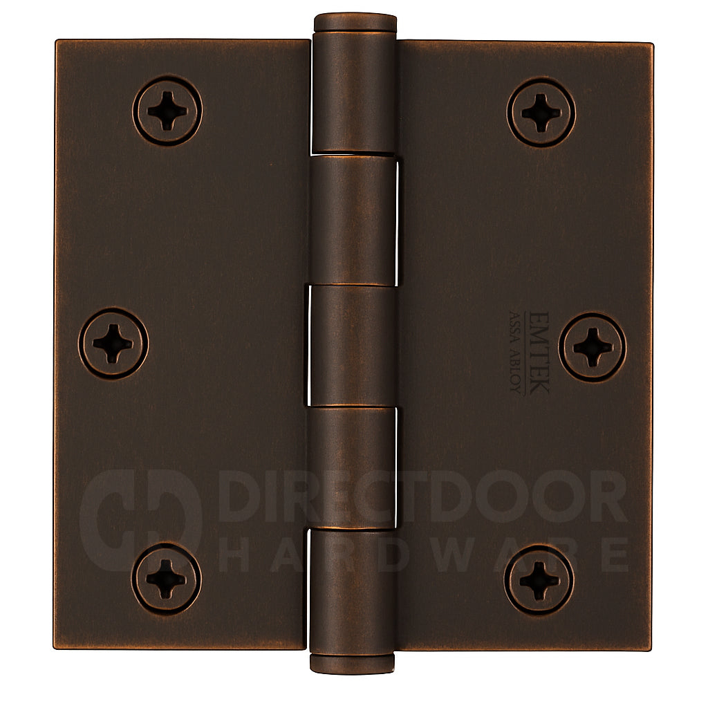 Emtek 3.5 Inch Heavy Duty Door Hinges With Square Corners