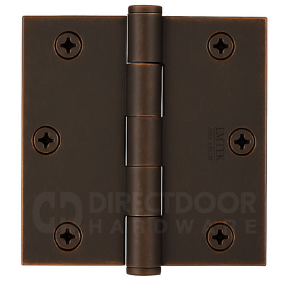 Emtek 3.5 Inch Heavy Duty Door Hinges With Square Corners