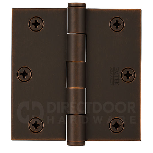 Emtek 3.5 Inch Heavy Duty Door Hinges With Square Corners