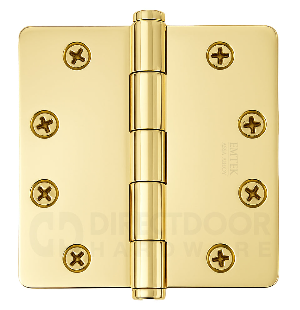 Emtek 4.5 Inch Heavy Duty Door Hinges With 1/4 Inch Round Corners