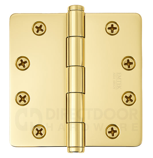 Emtek 4.5 Inch Heavy Duty Door Hinges With 1/4 Inch Round Corners