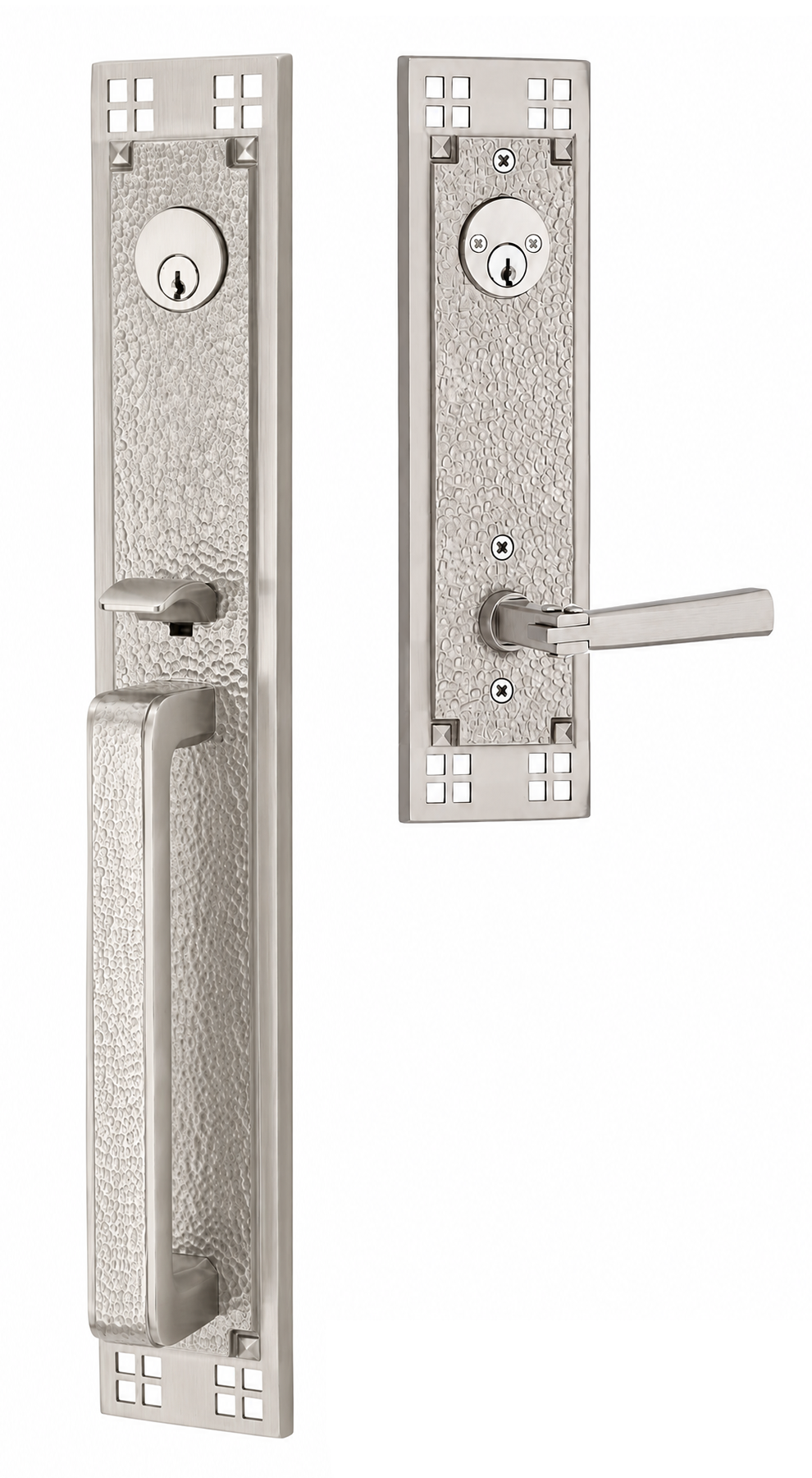 Emtek Arts & Crafts Full Length Entrance Handleset