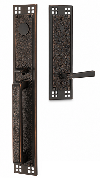 Emtek Arts & Crafts Full Length Entrance Handleset