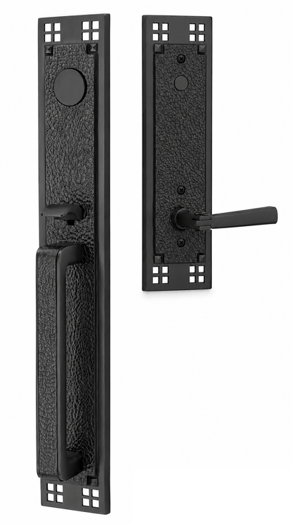 Emtek Arts & Crafts Full Length Entrance Handleset
