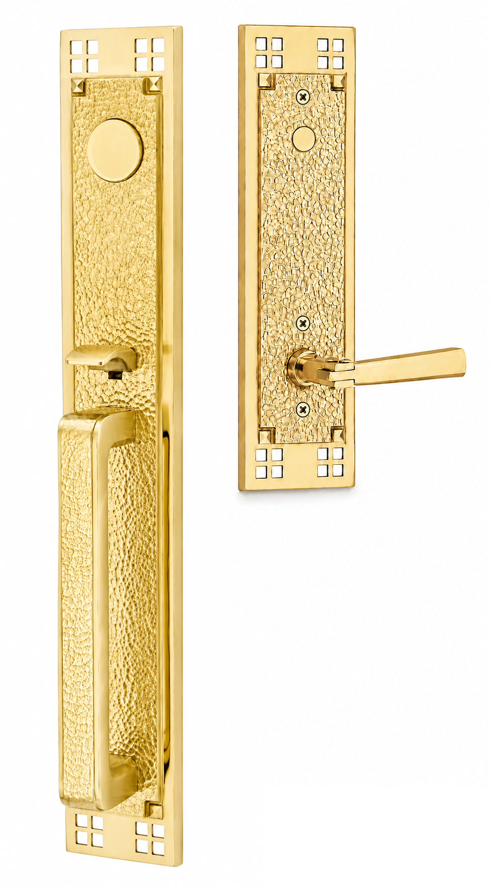 Emtek Arts & Crafts Full Length Entrance Handleset
