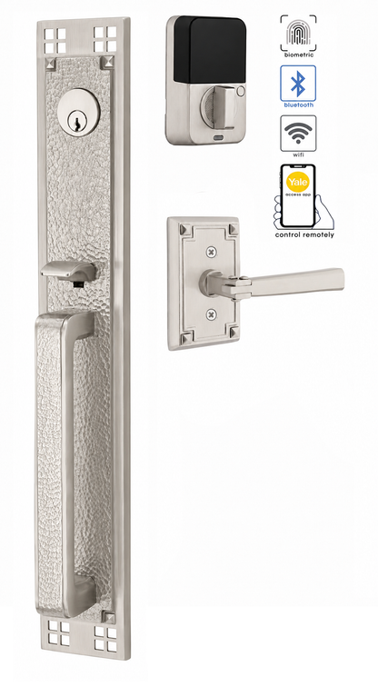 Emtek Arts & Crafts Full Length Entrance Handleset